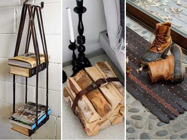 Шкіряні ремені в інтер'єрі Переробка старих шкіряних ременів: унікальний декор для дому своїми руками, аксесуари ручної роботи