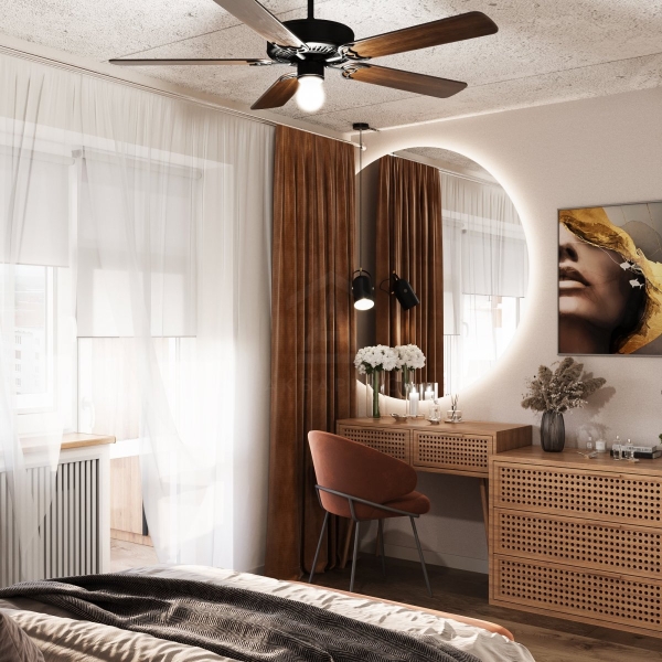 Затишок у спальні Підвісний світильник біля туалетного столика у спальні: комфорт та зручність.