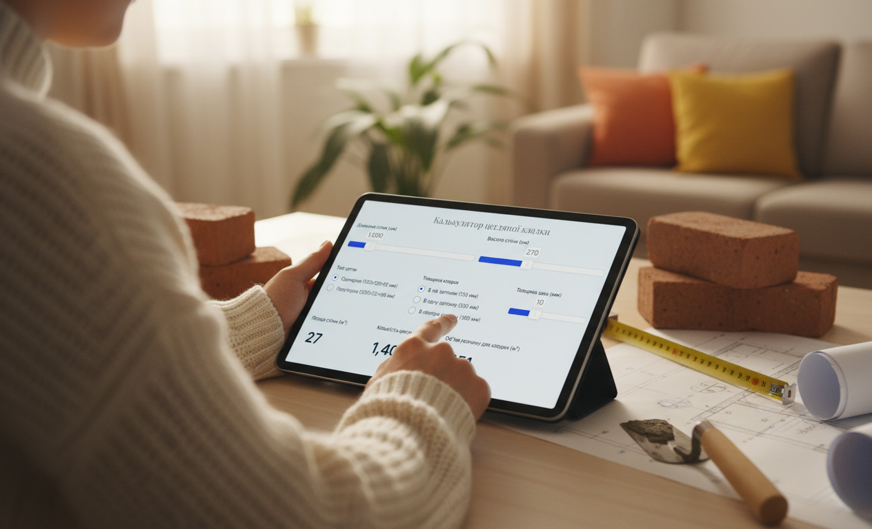 Розрахунок цегли онлайн Онлайн калькулятор цегляної кладки для розрахунку кількості цегли та розчину для стін