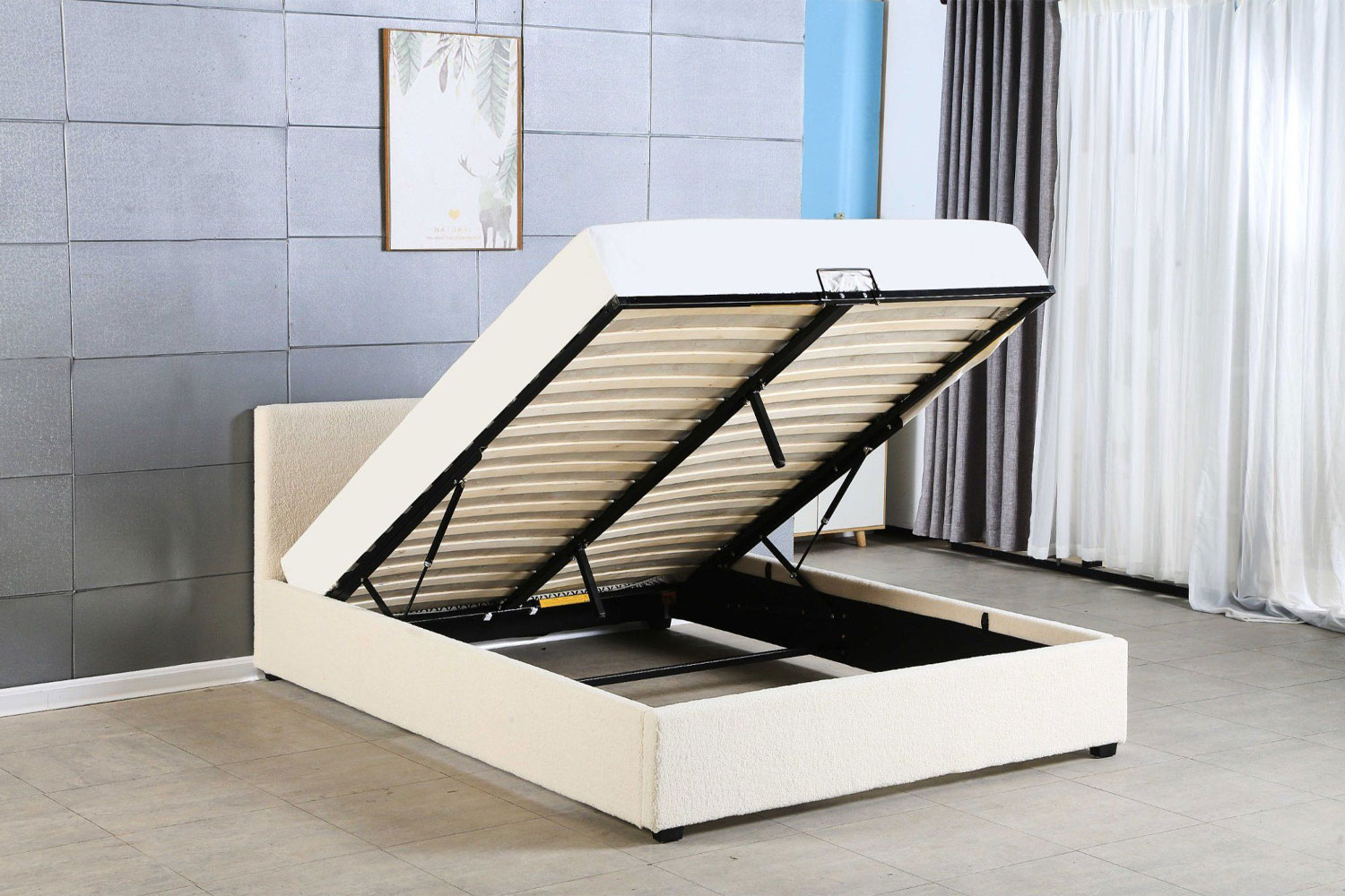 Газовий амортизатор підйомного механізму ліжка - що важливо перевірити Деталь пневматичного підйомника ліжка - газовий амортизатор і кріплення до рами