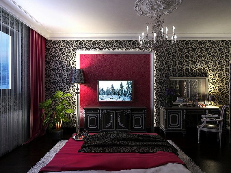 Темний бордо в дизайні Темно-бордові штори в інтер'єрі: елегантний вибір для створення контрастного дизайну кімнати.