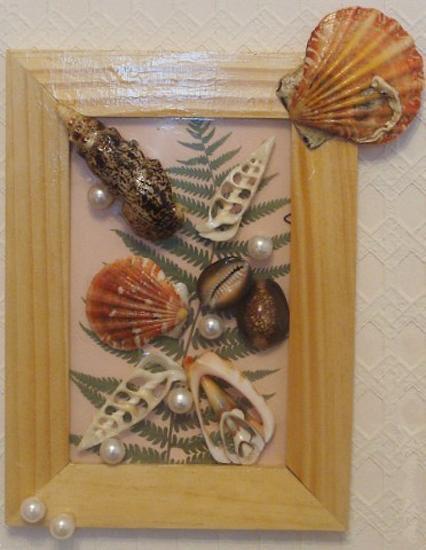 Морська картина Картина з черепашок у вітальні: морські спогади в інтер'єрі 2026.