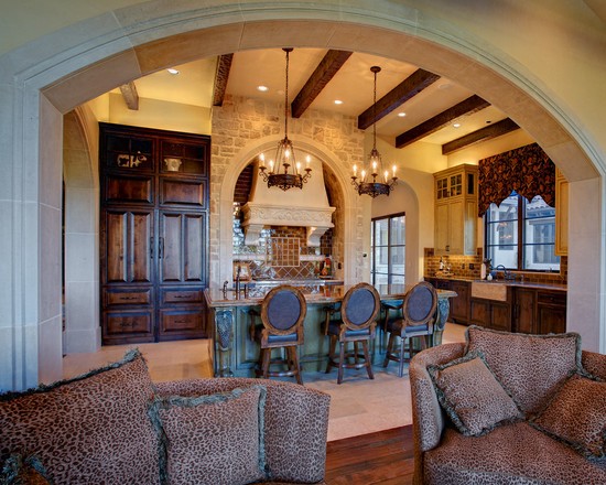 Сучасна арка з каменю Оздоблення арки ідеально рівним декоративним каменем для створення сучасного та мінімалістичного дизайну