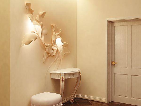 Сучасний передпокій 2026 Стильний передпокій 2026 з використанням сучасних вінілових наклейок та декоративного каменю