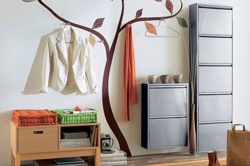 Арт-деко в передпокої Дизайн передпокою 2026: арт-деко дзеркало та елегантні меблі.