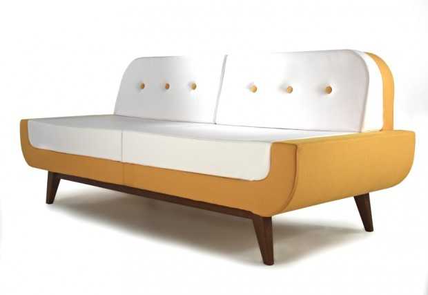 Диван з виставки Елегантний диван з виставки Clerkenwell Design Week у Лондоні, сучасний інтер'єр