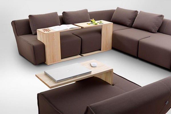 Трансформер: диван, стіл, ліжко Сучасний диван-трансформер 3 в 1: зручний диван, практичний стіл та комфортне ліжко в одному