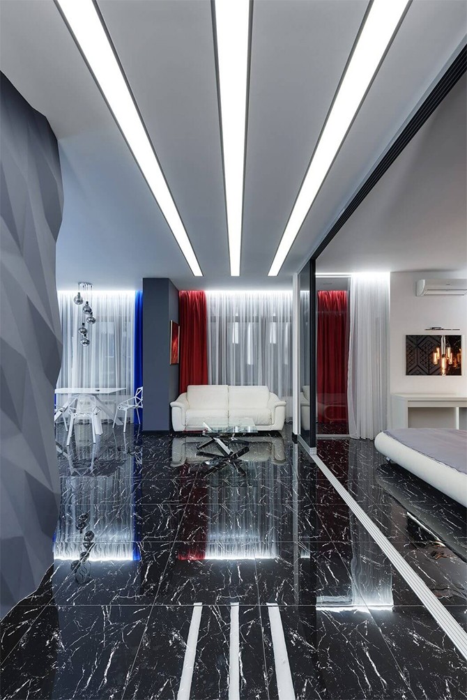 Сучасний простір Загальний вигляд дизайну квартири 75 кв. м. з використанням сучасних матеріалів 2026 року.