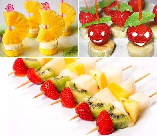 Закуски для дітей Зручні та апетитні невеликі закуски для дитячого святкового столу, готові до споживання.