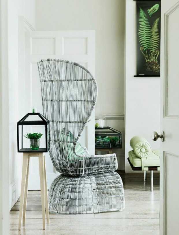 Еко-крісло ручної роботи В'язане з дерева крісло: еко-меблі в мінімалістичному дизайні інтер'єру 2026