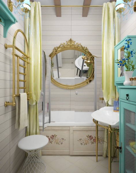 Прованс у вашій ванній Затишний прованс в дизайні маленької ванної кімнати 2026: квіткові мотиви.