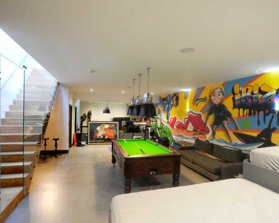 Графіті у вітальні Креативні фотошпалери із зображенням графіті для сучасної вітальні 2026.