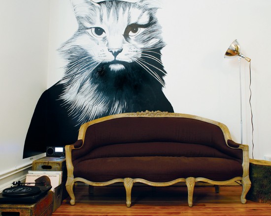 Мінімалізм із тваринами Фотошпалери в стилі мінімалізм із зображенням тварин для вітальні 2026.