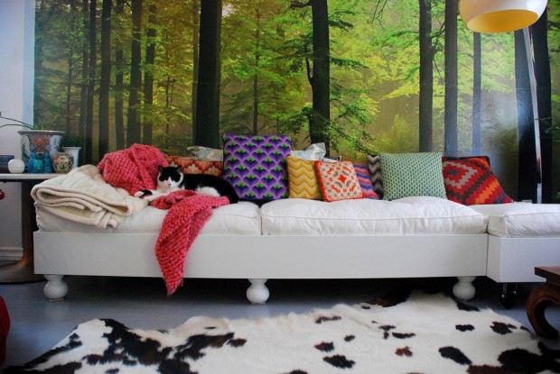 Еко-стиль у вітальні Фотошпалери в залі в екостилі: природні мотиви в інтер'єрі вітальні 2026.