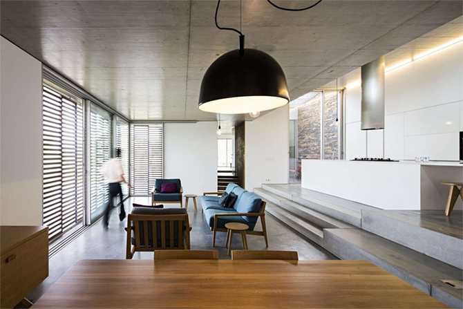 Сучасна кухня: стиль та зручність Сучасний стиль: простора кухня в будинку з плоским дахом, мінімалістичний дизайн 2026