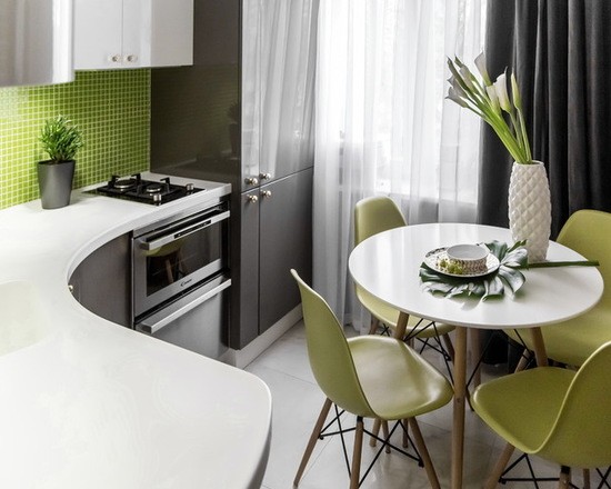 Кухня: Плавні лінії Кутова кухня із закругленою стільницею: ергономічне та дизайнерське рішення для 2026 року.