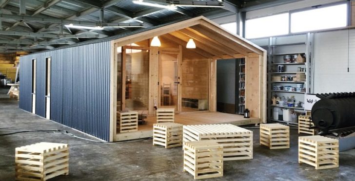 Стіна модульного будинку Схема багатошарової стіни модульного будинку: утеплення, гідроізоляція, оздоблення.