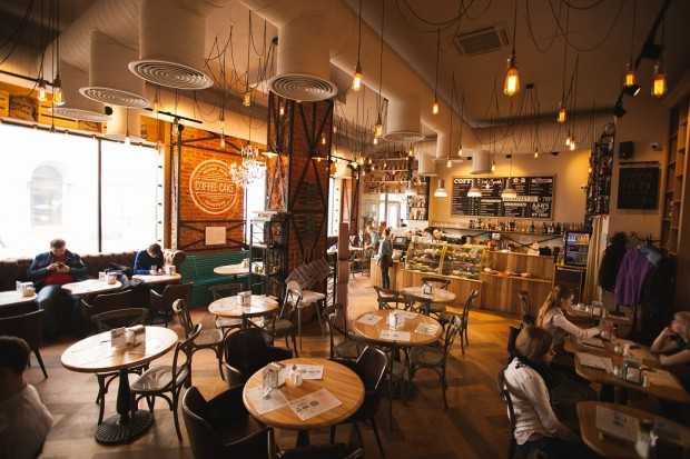 Лофт дизайн Cross Art Елементи дизайну кав'ярні в стилі лофт від Cross Art Studio.