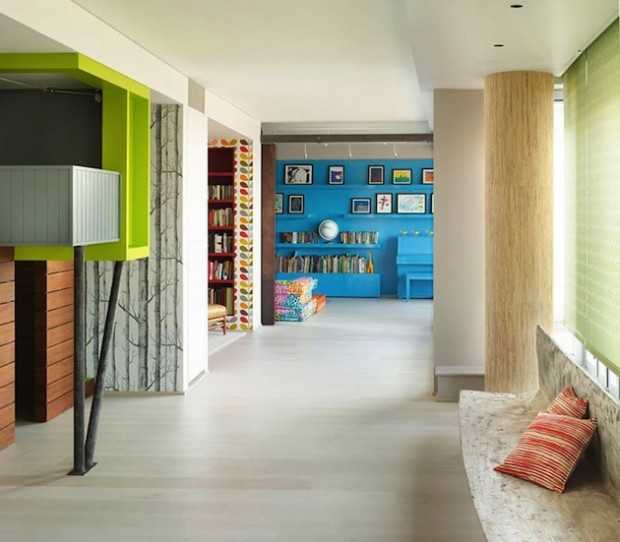 Простір для ігор Креативний дизайн дитячої кімнати 2026 в Нью-Йорку: комфорт та простір для ігор.