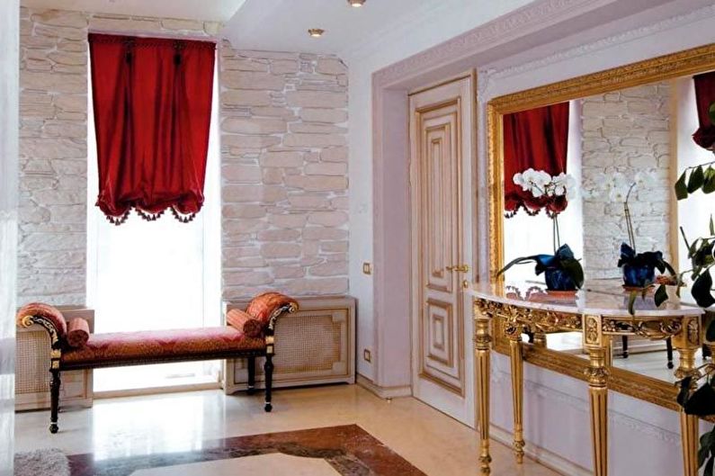 Сучасний передпокій з цеглою Інтер'єр передпокою з акцентною цегляною стіною, сучасний стиль 2026.