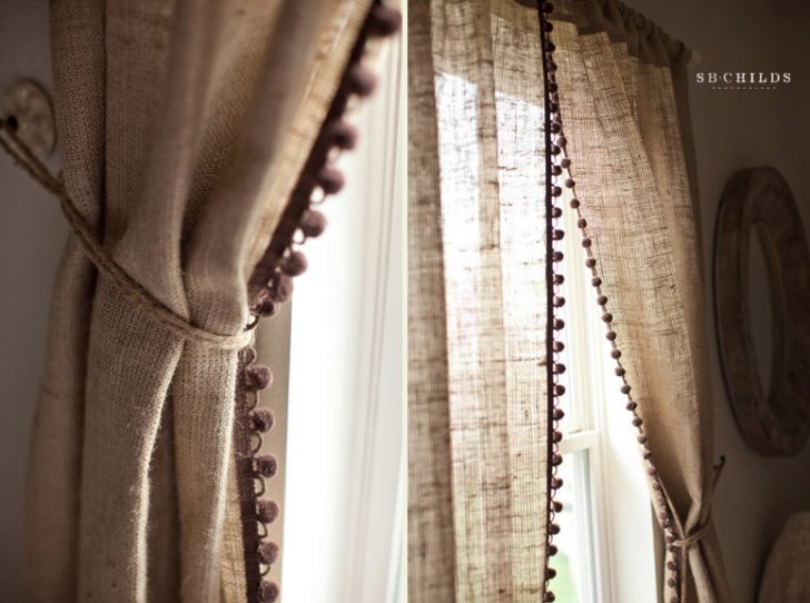 Квітковий тренд 2026 Натуральні льняні штори для дачі з ніжним квітковим принтом, тренд 2026 року.