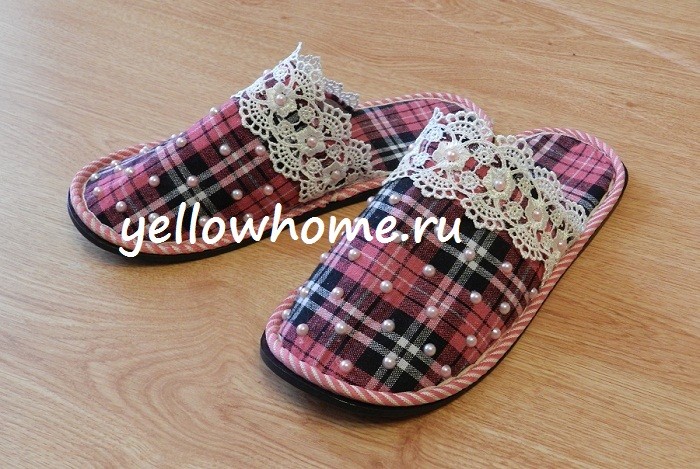 Затишні тапочки своїми руками Домашні тапочки ручної роботи: ідея для декорування своїми руками в затишному стилі