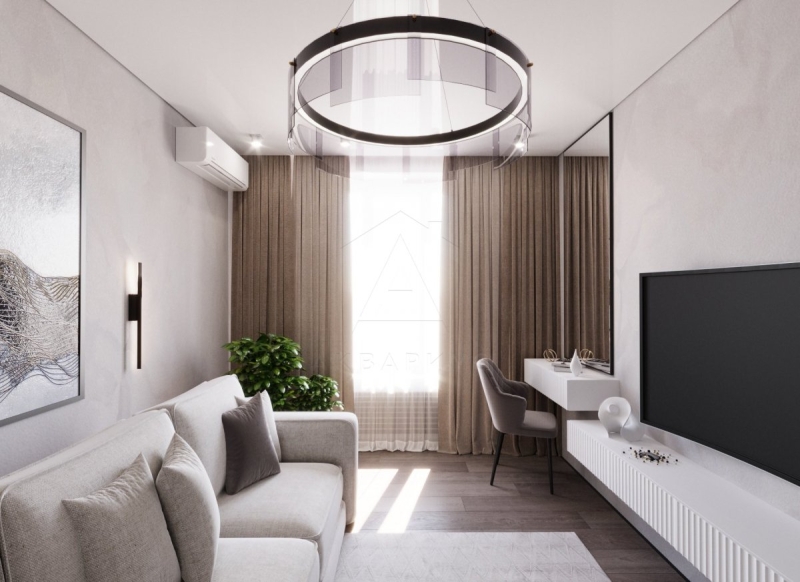 Затишок зі шторами Елегантні штори в сучасному інтер'єрі вітальні, що додають затишок та стиль у 2026 році.