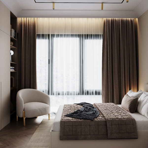 Блекаут в спальні Штори блекаут для спальні 2026: щільні тканини для максимального затемнення та комфорту.