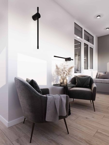 Фарбовані стіни Інтер'єр з пофарбованими стінами - сучасне рішення для оздоблення у 2026 році.