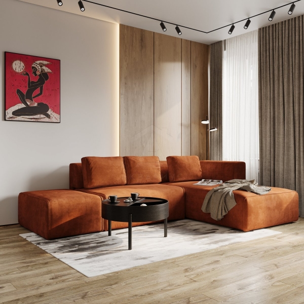 Сучасний інтер'єр Сучасний інтер'єр 2026: Стильна вітальня, приклад популярного дизайну інтер'єру в Україні.