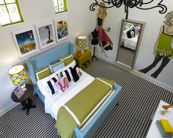 Ілюстрації на стінах Великі ілюстрації на шпалерах у пастельних тонах в кімнаті дівчинки-підлітка 2026.