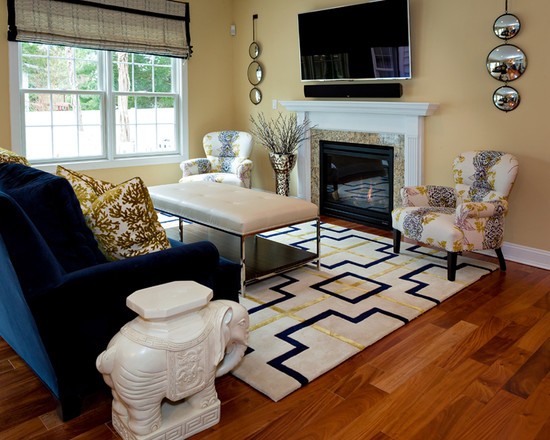 Геометрія килима 2026 Стильний килим з геометричним принтом 2026 в сучасному інтер'єрі вітальні