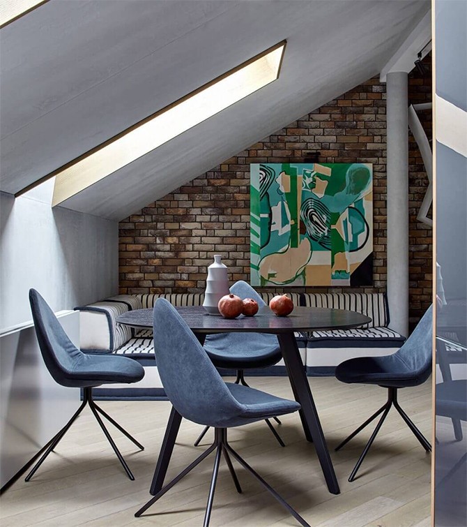 Обідня зона: Натхнення Дизайн обідньої зони в невеликій квартирі: стіл та стільці з натурального дерева, світлі кольори.