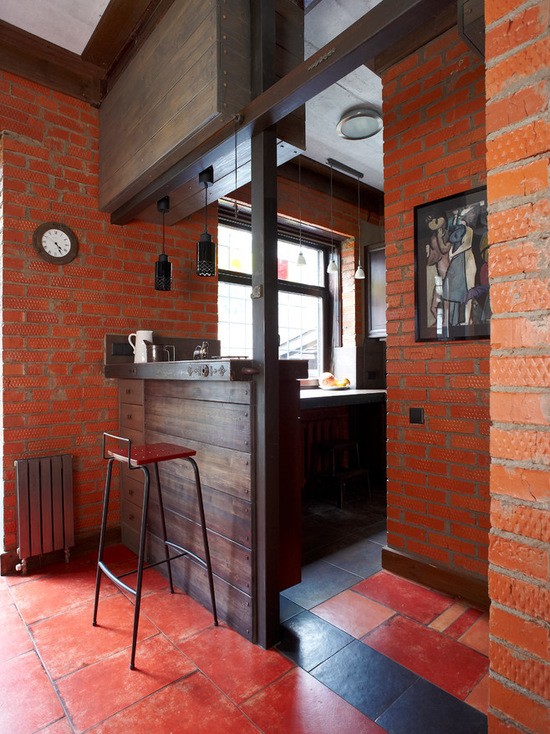 Дерево в лофт кухні Кухня в стилі лофт з дерев'яними елементами, поєднання індустріального та природного стилів