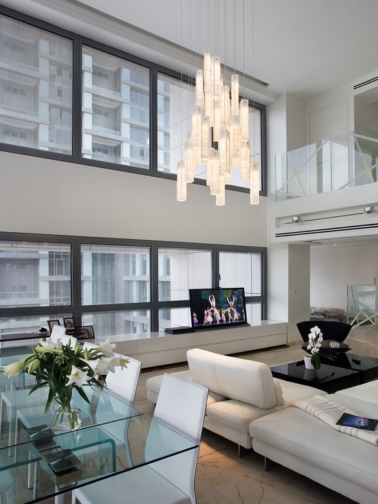 Стильна світлодіодна люстра Сучасна світлодіодна люстра з елегантним дизайном, ідеальна для освітлення вітальні у 2026 році.