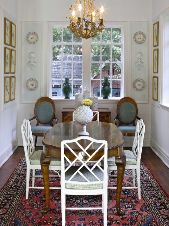 Килим – зона комфорту Зонування маленької їдальні за допомогою килима під обіднім столом, дизайн 2026