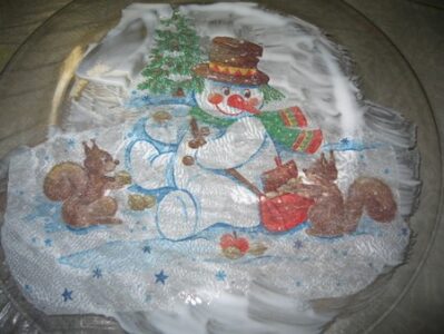 Декупаж новорічної тарілки 2026: зробіть диво своїми руками! — Декупаж новорічної тарілки 2026