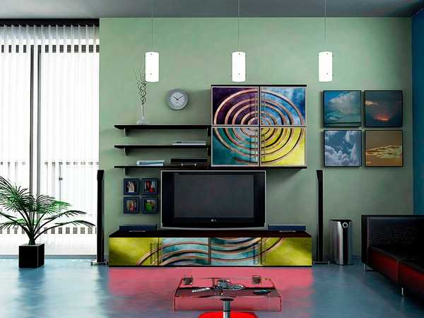 Чіткі лінії хай-тек Сучасні меблі хай-тек з чіткими лініями та використанням металу для стильного інтер'єру.