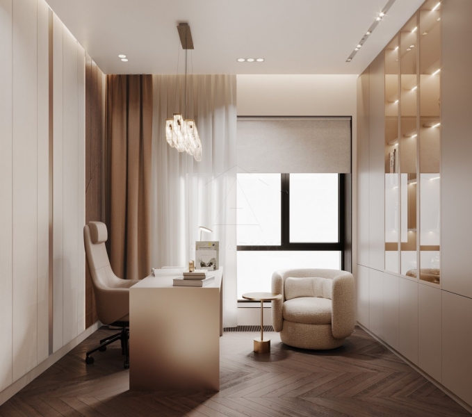 Здорове робоче місце Людина працює за регульованим ергономічним столом, дбаючи про здоров'я спини