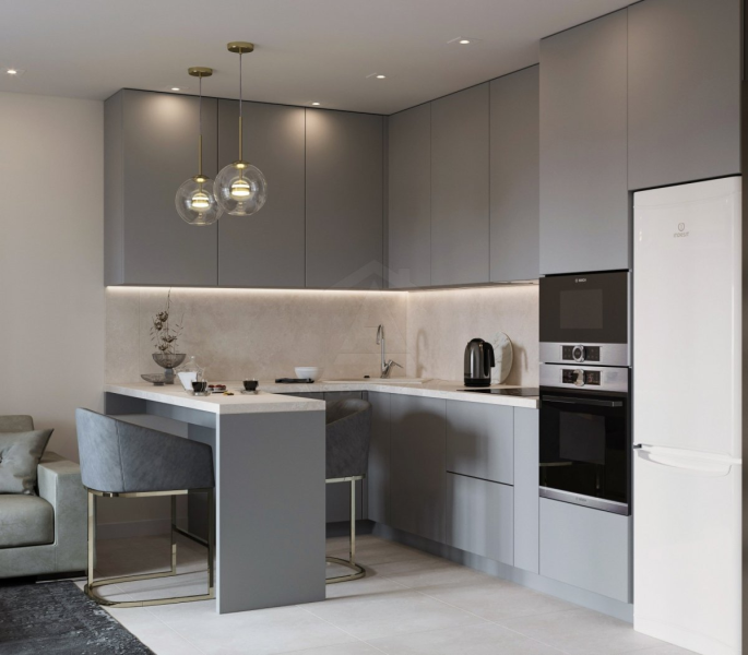 Неокласика з металом Елегантна неокласична вітальня з металевими акцентами в люстрах та декорі 2026.