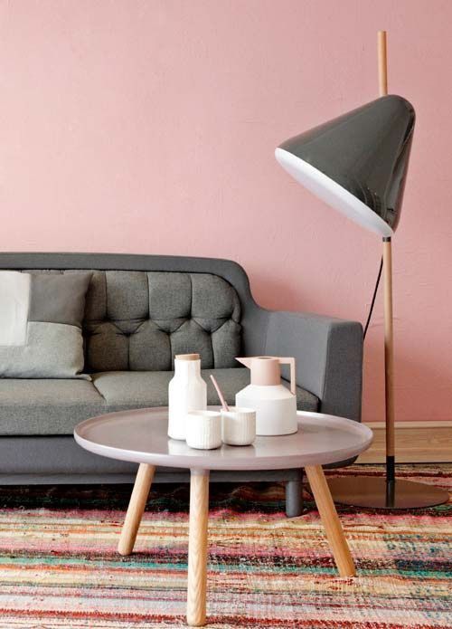 Персиковий затишок 2026 Затишна вітальня в персикових тонах з акцентами сірого кольору, 2026 рік