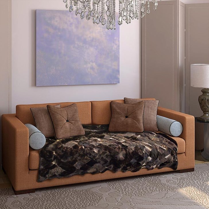 Темний стиль, чистий диван Темне покривало на диван: стильний та практичний захист від забруднень