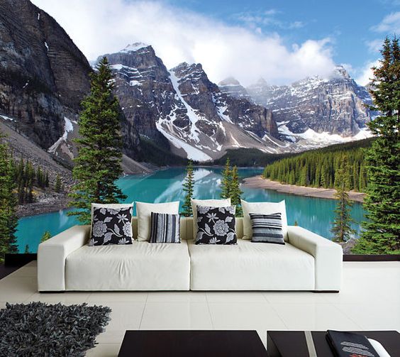 Зимові Вершини Шпалери для стін: засніжені гірські вершини створюють атмосферу зимової казки 2026.