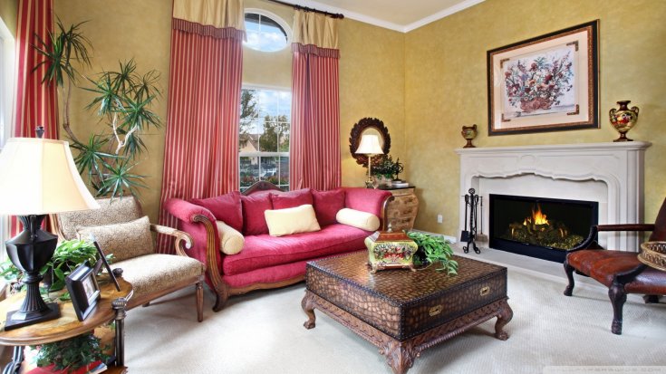 Екзотичний дизайн: шкіра Дизайнерські шпалери під шкіру для створення екзотичного інтер'єру вітальні.