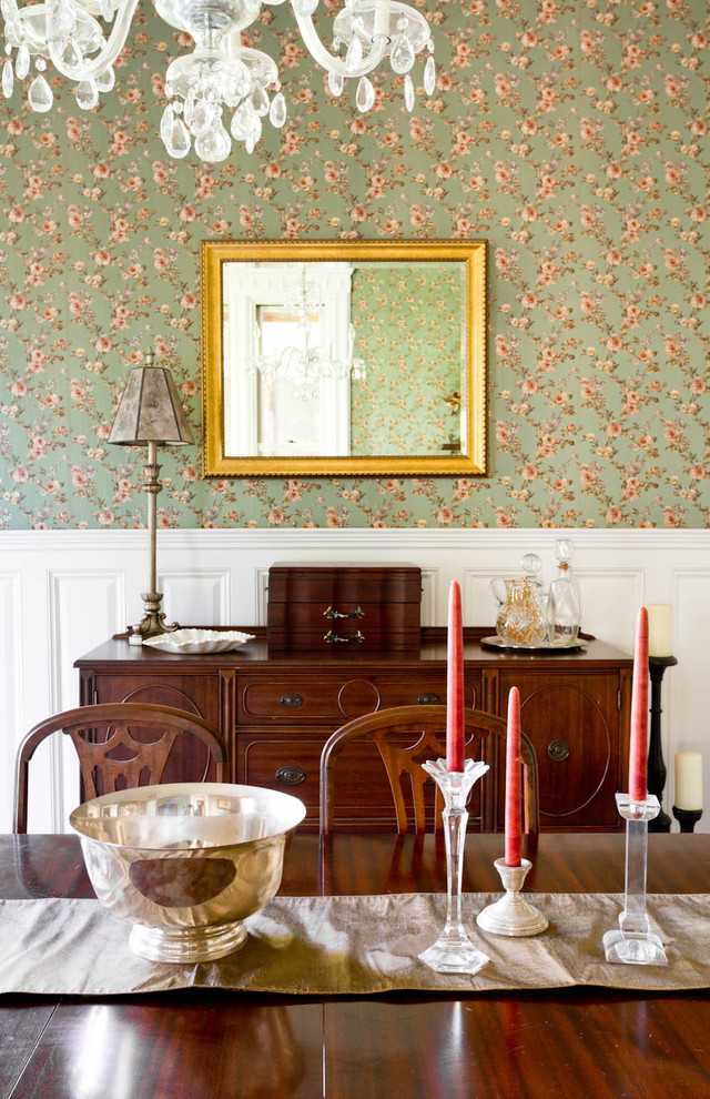 Класика в квітах Класичні шпалери в квіточку для затишної вітальні в англійському стилі, 2026