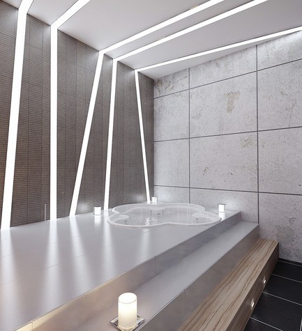 Підсвічування дзеркала Світлодіодна стрічка для декоративного підсвічування дзеркала у сучасній ванній кімнаті