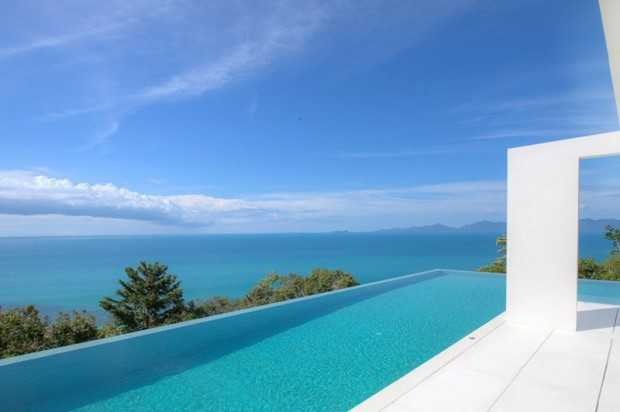 Дизайн балкону Celadon Розкішний дизайн балкону готелю на Самуї з видом на мальовничі острови.