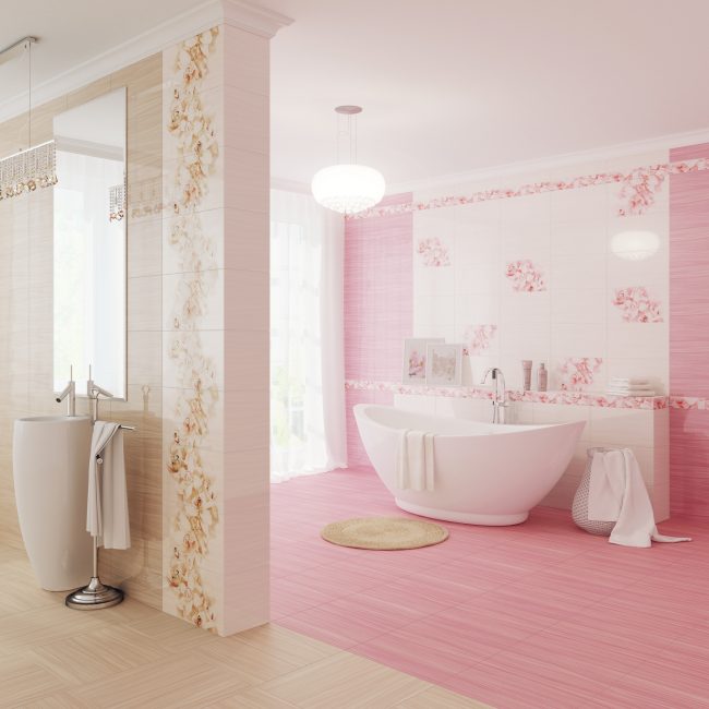 Середземноморський стиль Панно в середземноморському стилі у ванній кімнаті: морська тематика та спокій