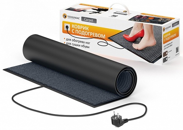 Сухе взуття - комфорт! Вологопоглинаючий килимок з підігрівом для швидкої сушки взуття в холодну пору року.