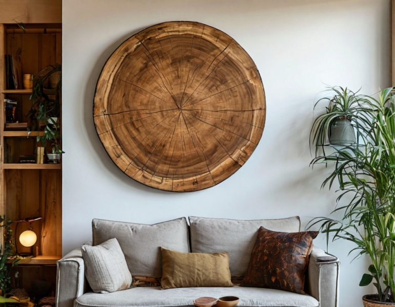 Слеб: лофт та еко Інтер'єр 2026: дерев'яний слеб як стільниця в стилі лофт, екологічний дизайн.